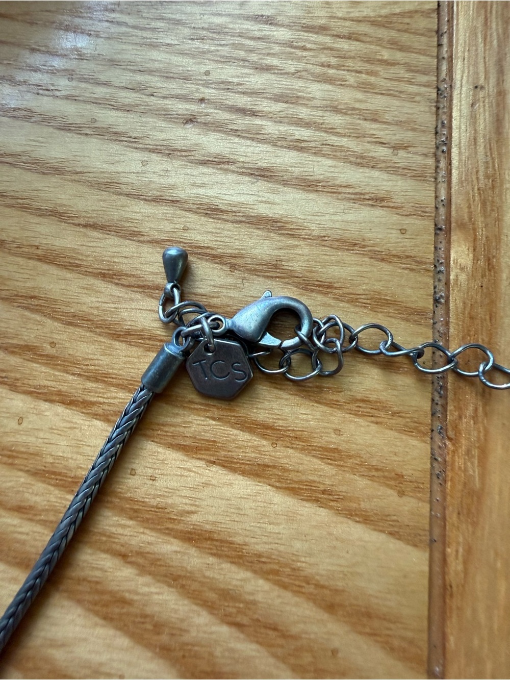 Touchstone Crystal (TC) Hematite and Clear Crystal Five-Stone Necklace - Picture 3 of 3